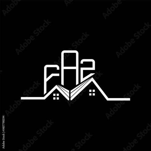 FAZ Real State logo design, FAZ simple and modern logo. FAZ luxurious alphabet design