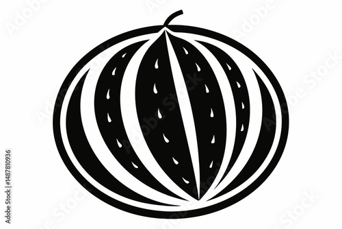 watermelon vector on white background