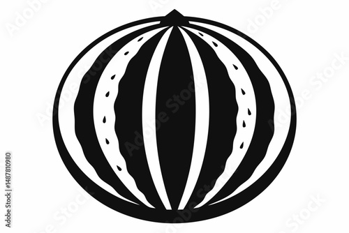 watermelon vector on white background