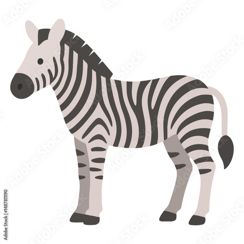 Zoo Zebra illustration, Colorful Zebra vector, Colorful Safari Animal Clipart, Animal design sublimation
