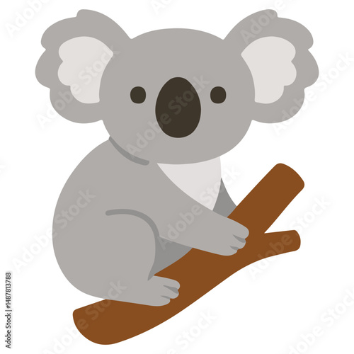 Zoo Koala illustration, Colorful Koala vector, Colorful Safari Animal Clipart, Animal design sublimation
