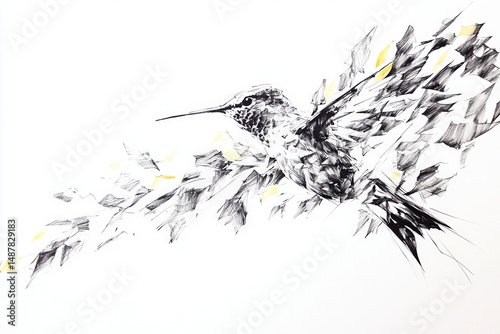 hummingbird sketch