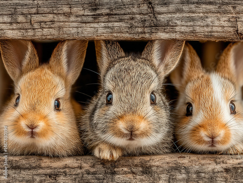 Rabbit litter: Scene of bab...