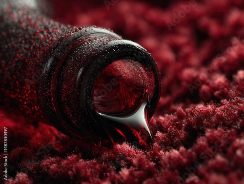 Scene of a wine bottle tipp...
