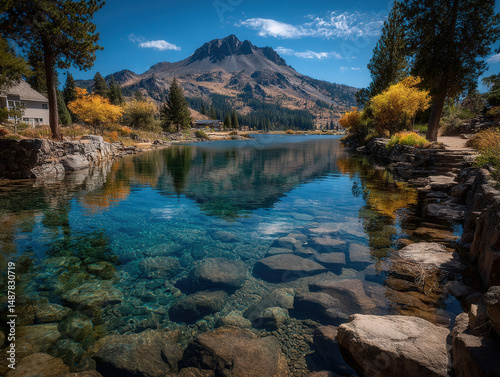 Scenic view of Sparks Lake ...
