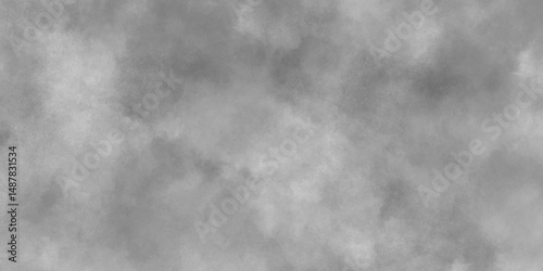 Abstract background with white paper texture and gray watercolor painting background. Stone texture for painting on ceramic tile wallpaper. Old grunge textures. White background illustration.