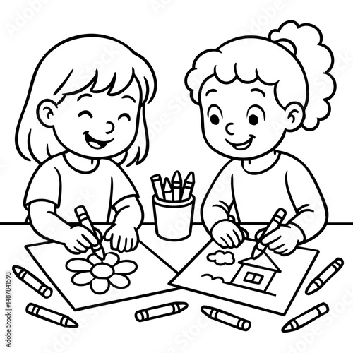 fun activities for kids coloring with crayons and markers