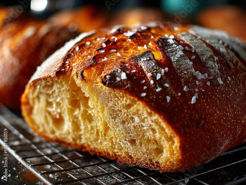 A freshly baked Italian bre...