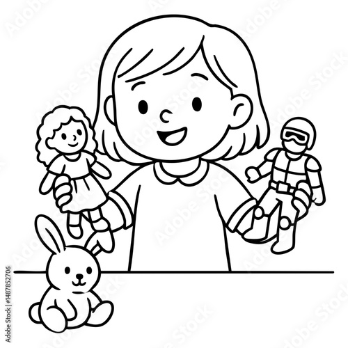 Fun activities for kids Playing with dolls, action figures, or plush toys