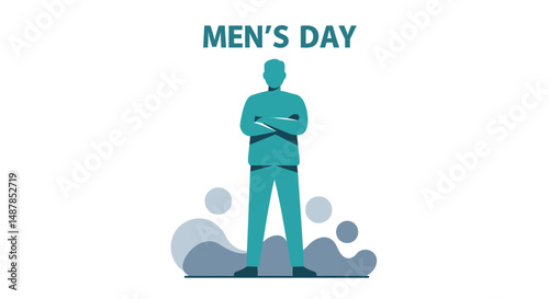 International men's health day vector art.