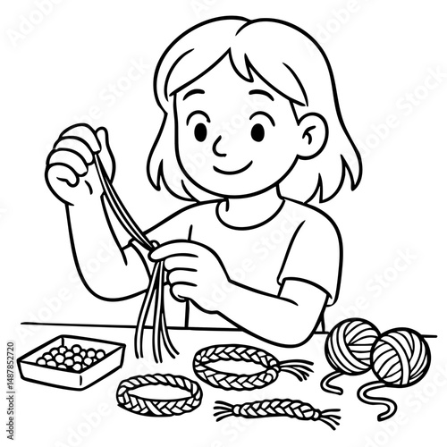 Fun activities for kids Making friendship bracelets
