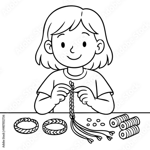 Fun activities for kids Making friendship bracelets