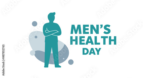 International men's health day vector art.