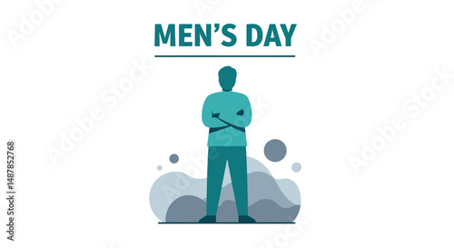International men's health day vector art.