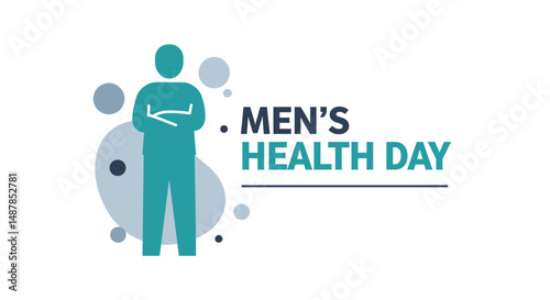 International men's health day vector art.