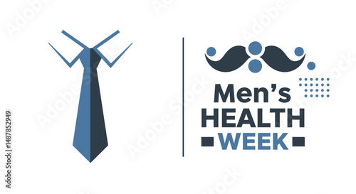 International men's health day vector art.