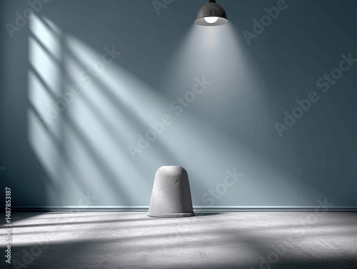 Empty Background With A Light