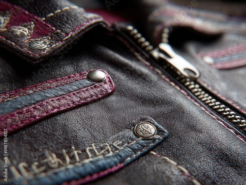 Leather Hyde: Close-up of a...
