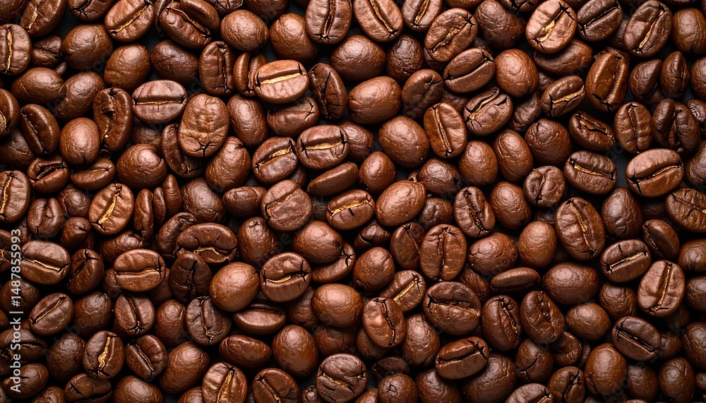 Obraz premium Roasted Coffee Beans Full Frame