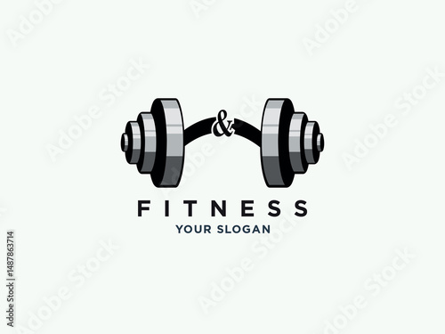 fitness gym or health logo design vector template