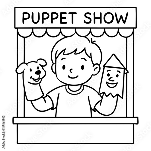 Fun activities for kids DIY puppet show using socks or paper bags