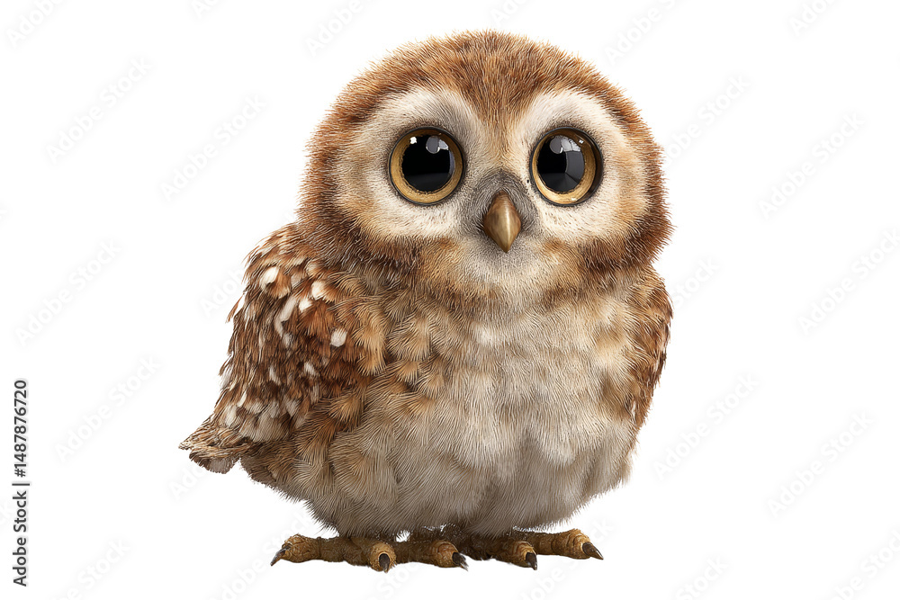 Fototapeta premium Owl portrait in nature cute animal