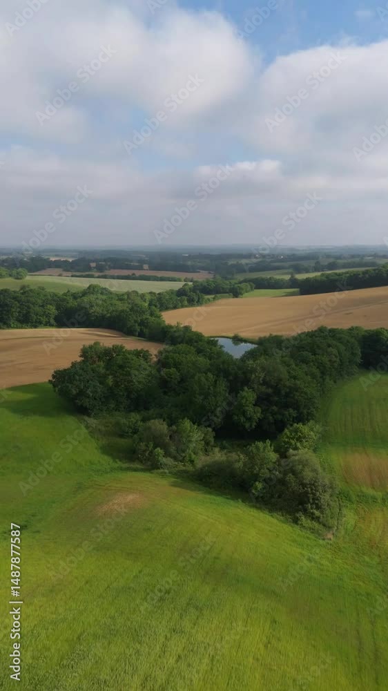 Avancée verticale sur la campagne