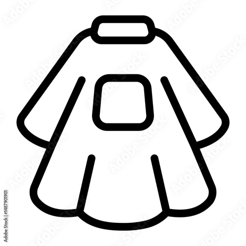 This Salon cape icon is suitable for Beauty Salon, Spa, Barber Shop, etc