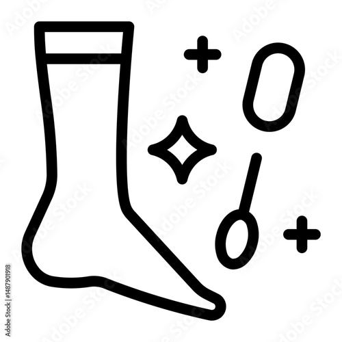 This Pedicure icon is suitable for Beauty Salon, Spa, Barber Shop, etc