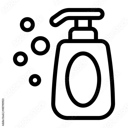 This Shampoo icon is suitable for Beauty Salon, Spa, Barber Shop, etc