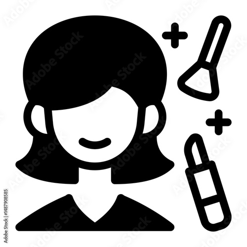 This Makeup icon is suitable for Beauty Salon, Spa, Barber Shop, etc
