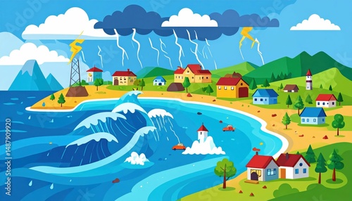 Unprecedented Weather Event Leads to Natural Disaster Impacting Town