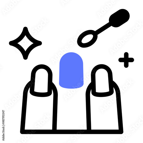 This Manicure icon is suitable for Beauty Salon, Spa, Barber Shop, etc