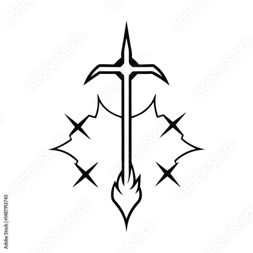 Leviathan Cross Carved Into Meteor Scar