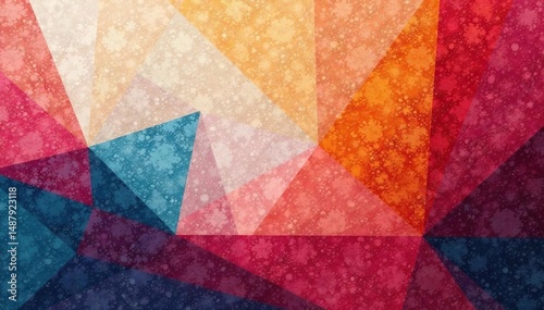 Abstract geometric shapes in muted tones create a sophisticated textile design , art, geometric, subtle