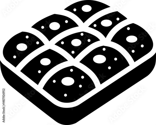 Focaccia Glyph Icon