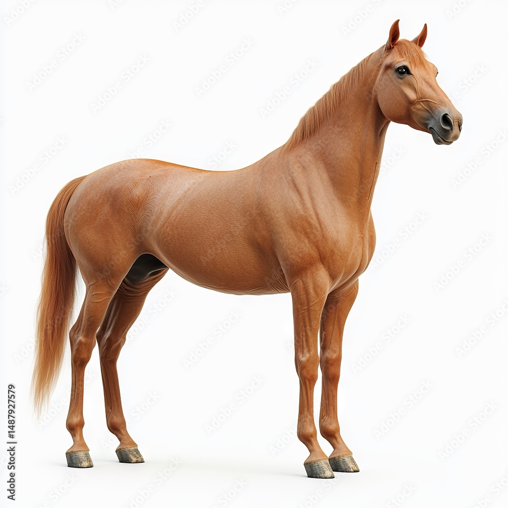 Obraz premium Photo of Arabic Horse Isolated on white background
