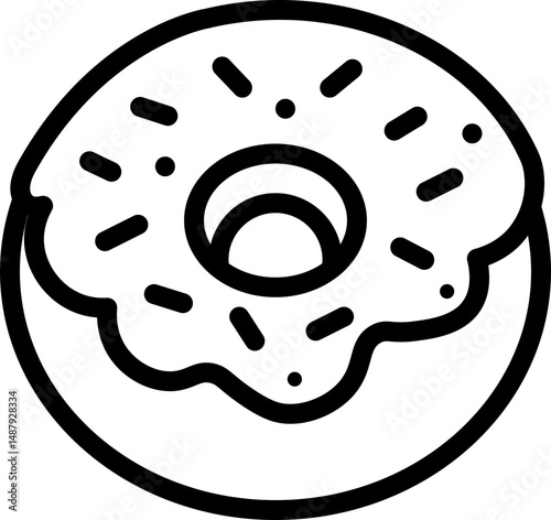 Donut Line Icon