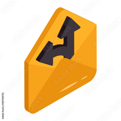 Creative design icon of mail 