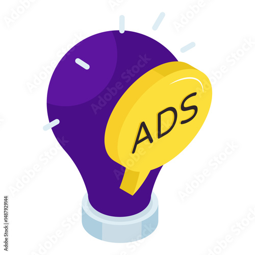 Perfect design icon of creative idea 