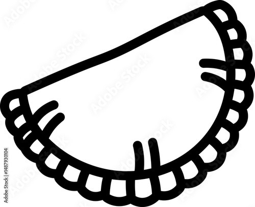 Empanada Line Icon