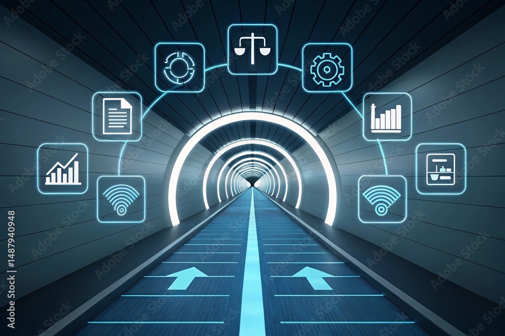 digital tunnel with charts files settings graphics digital tunnel with charts files settings graphics