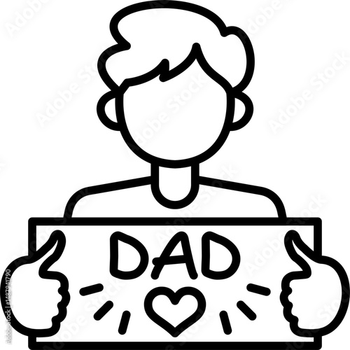 Dad love Icon