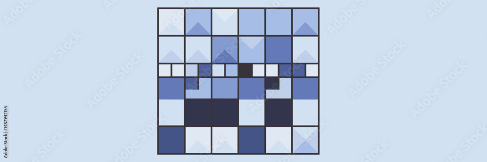 Minimalist blue grid of squares with light and dark tones – Suitable for clean UI design, digital dashboards, or modern backgrounds. Minimalist blue grid of squares with light and dark tones – Suitable for clean UI design, digital dashboards, or modern backgrounds.