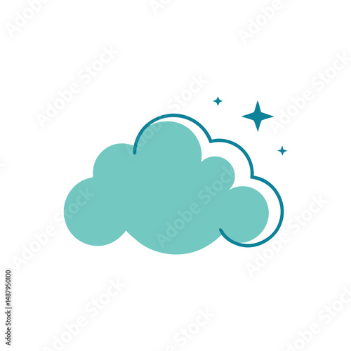 Cloud emitting festive sparkler pattern