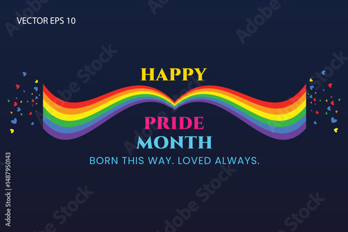 Born This Way Loved Always Pride Poster