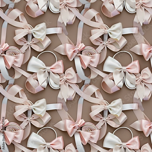 bows and ribbons tied in elegant loops