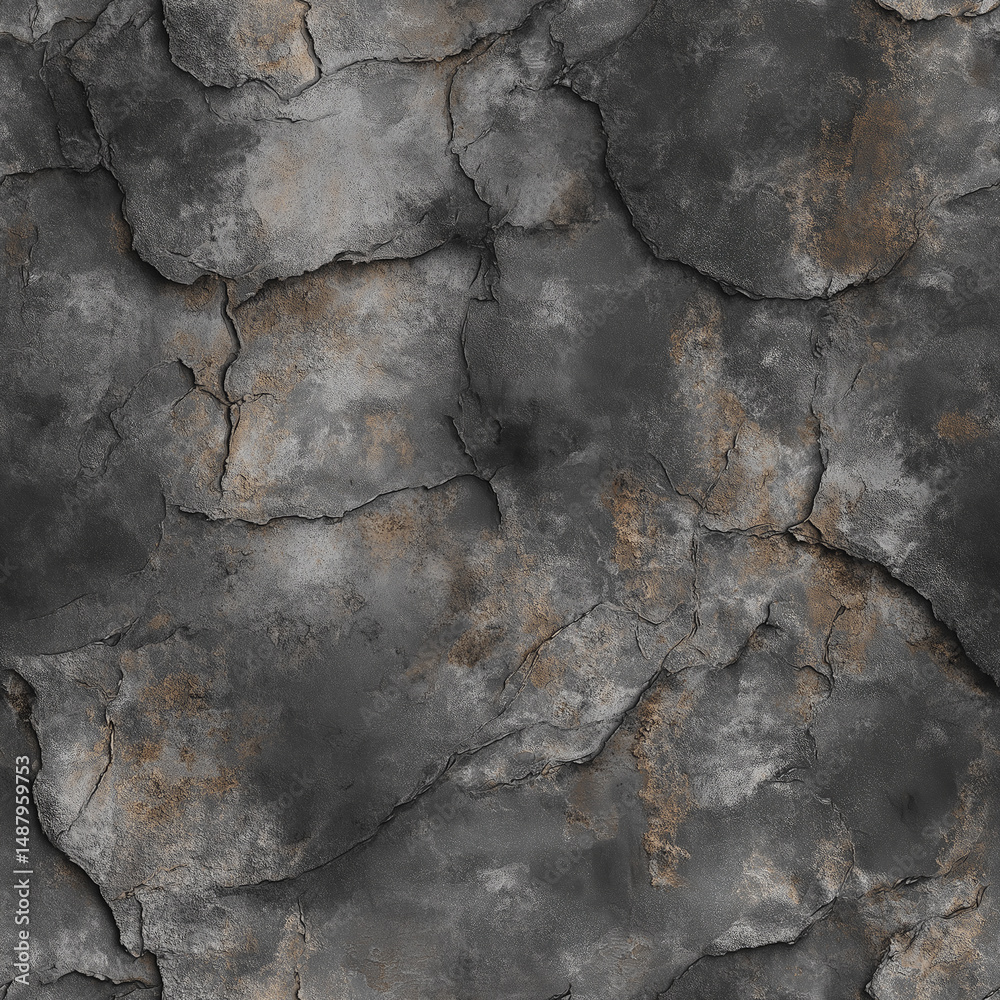 Fototapeta premium Heavily Distressed Concrete Texture Repeating Pattern