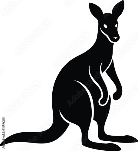 kangaroo vector illustration
