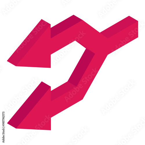 A perfect design icon of y intersection